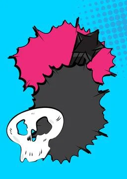 Modern creative pop art vibrant comic book style background. Cartoon effect.. Stock Illustration