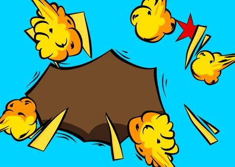 Modern creative pop art vibrant comic book style background. Cartoon effect.. Stock Illustration