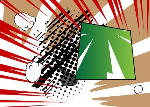 Modern creative pop art vibrant comic book style background. Cartoon effect.. Stock Illustration
