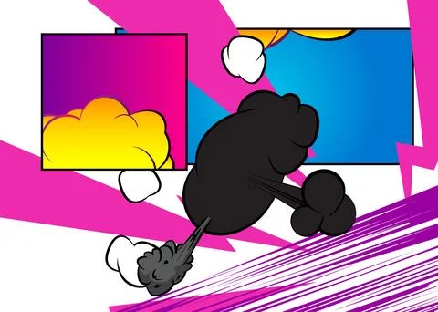 Modern creative pop art vibrant comic book style background. Cartoon effect.. Illustrazione stock