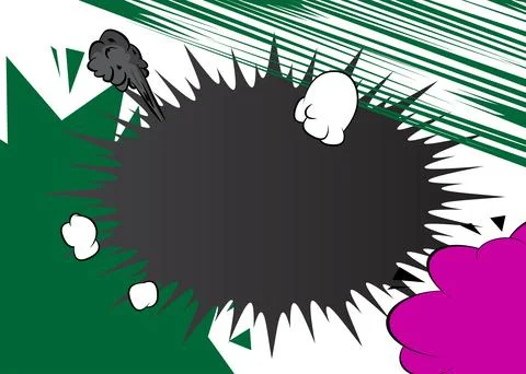 Modern creative pop art vibrant comic book style background. Cartoon effect.. Illustrazione stock