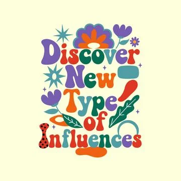 Modern Creative Typography with Vibrant Decorative Accents Stock Illustration