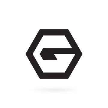 Modern Creative Unique letter G logo Icon design Vector template Stock Illustration