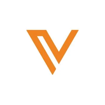 Modern creative V Logo Design Stock Illustration
