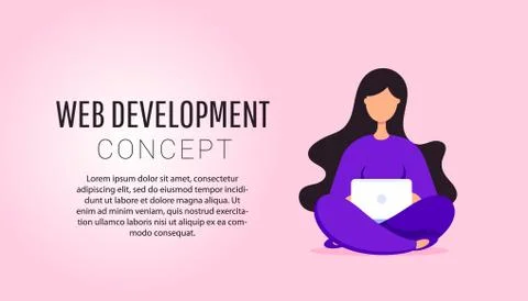 Modern creative vector illustration of young programmer coding a new project  Stock-Illustration