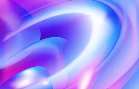Modern creative wavy style cool blue color background design vector template 库存插图