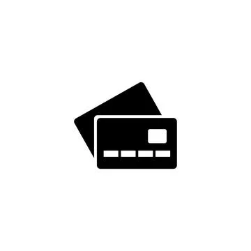Modern credit card icon for web and mobile applications. Ideal for digital pa Stock Illustration