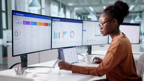 Modern CRM System For HR Management Stock Footage 328711727