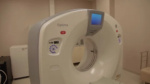 Modern CT scan in hospital  Stock Footage 82073696
