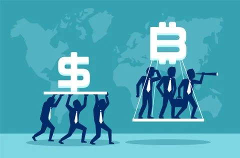 Modern currency in exchange Stock Illustration