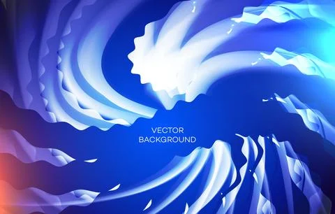 Modern custom element abstract vector with wavy stylish with blue color イラスト素材