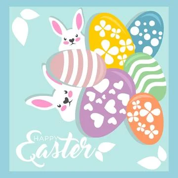 Modern cute rabbit logo. Vector illustration Stock Illustration
