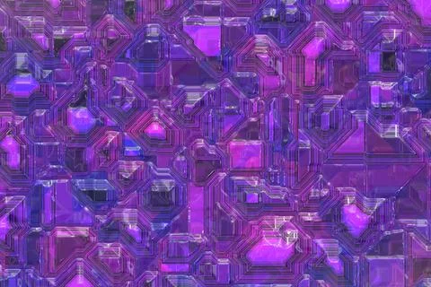 Modern cybernetic electronic template digital graphic texture Stock-Illustration