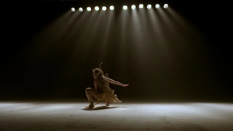 Modern dancer slow motion Stock Footage 80133241