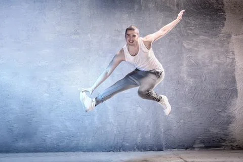 Modern dancers in studio. Stock-Fotos