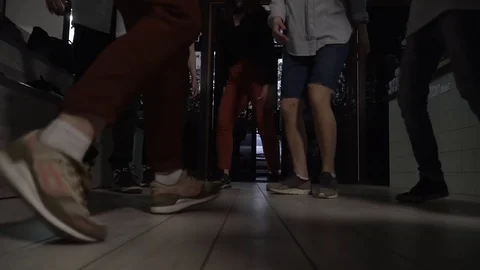 Modern dances, dance legs on the floor Stock Footage 127205667
