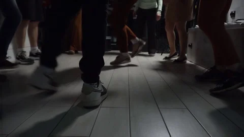 Modern dances, dance legs on the floor Stock Footage 127205702