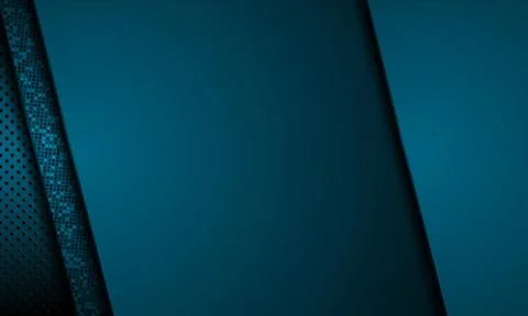 Modern dark background with solid blue lines. Illustrazione stock