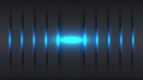 Modern dark gray background with vertical panels and blue neon glow effect .. Stock Illustration