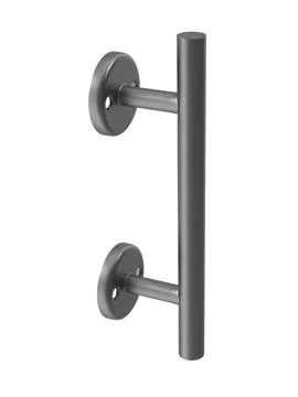Modern Dark Gray Door Pull Handle for Contemporary Interiors Illustration
