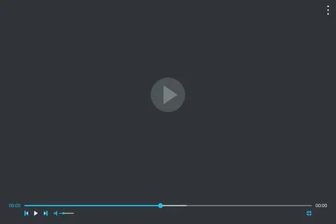 Modern Dark Video Player UI Template for Web and Mobile App Design with Pla.. Stock Illustration