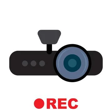 Modern dash camera used for recording road traffic 스톡 일러스트