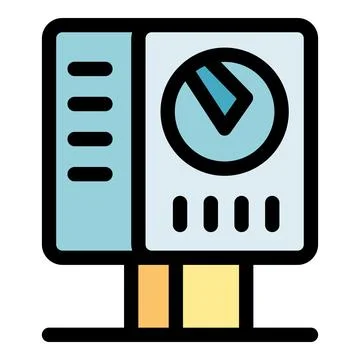 Modern data analysis icon with graph elements Stockillustratie