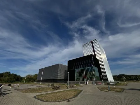 Modern Data Center Architecture at Equinix AM4 in Amsterdam Science Park. Stock Photos