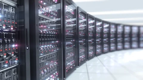 Modern data center. Cloud computing.Mining farm.8k UHD﻿ Video stock 89182044