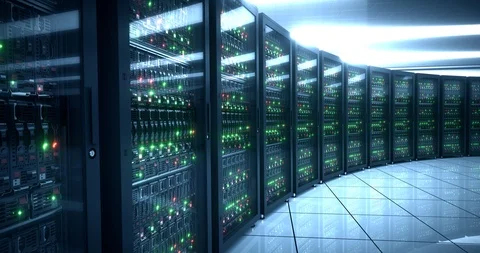 Modern data center. Cloud computing.Mining farm.4k UHD Stock Footage 95638455