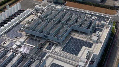 Modern Data Center Near Milan Supporting Cloud and AI Infrastructure Видео 344951835