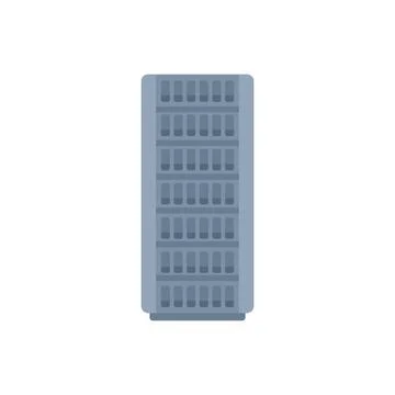 Modern data center server rack storing digital information イラスト素材