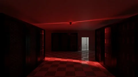 Modern Data Center Server Room with Blinking LED Lights and Racks Stock Footage 327588788