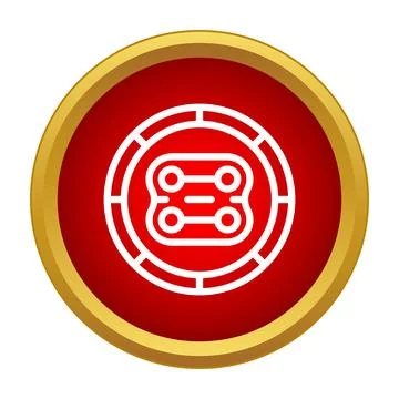 Modern data connection icon representing digital technology 스톡 일러스트