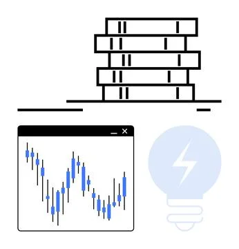 Modern Data Management and Analytics with Innovative Solutions for Business.. Illustrazione stock