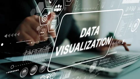 Modern Data Visualization Techniques for Business Analytics and Insights Stock Footage 310745850
