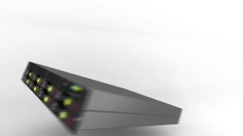 Modern datacenter. Cloud computing. 3d rendering Stock Footage