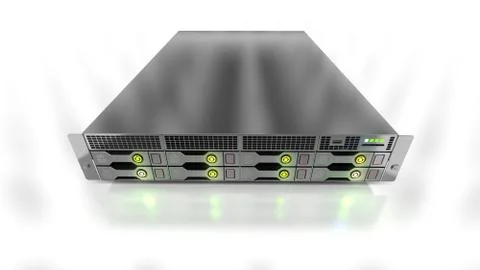 Modern datacenter. Cloud computing. 3d rendering Stock Illustration