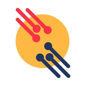 Modern Day Interface Metaphorical Node イラスト素材