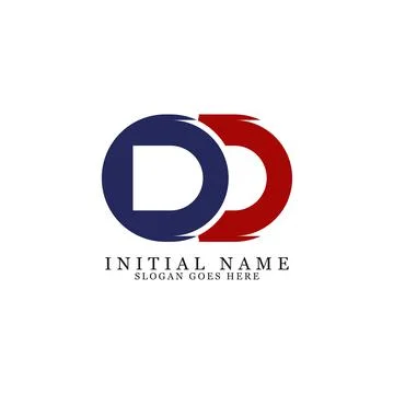 Modern DD letter name logo vector, initial name of DD logo vector illustratio Stock Illustration