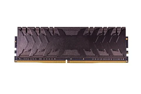 Modern DDR4 module isolated on a white background Stock Photos