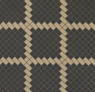 Modern Decorative Brick Wall Texture With Geometric Pattern Stock Photos