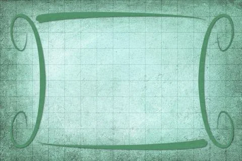 A modern decorative frame with a background with a squares texture. Green and Stock Illustration