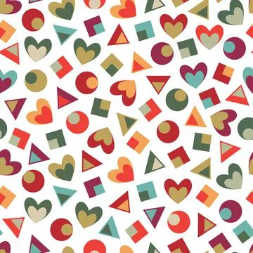 Modern decorative vector pattern design of geometric shapes for textile Illustrazione stock