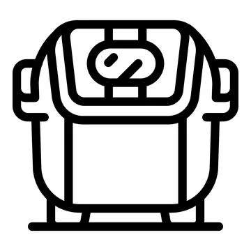 Modern deep fryer machine with viewing window for frying food Stock Illustration