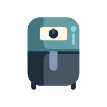 Modern deep fryer with timer setting for cooking Stock Illustration