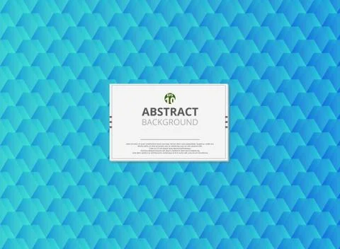 Modern design of abstract soft gradient turquoise geometrical patterns Stock Illustration