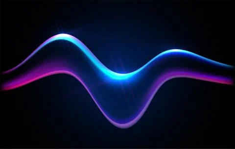 Modern design background. Dark 3d flow shape. Liquid wave. Stock Illustration