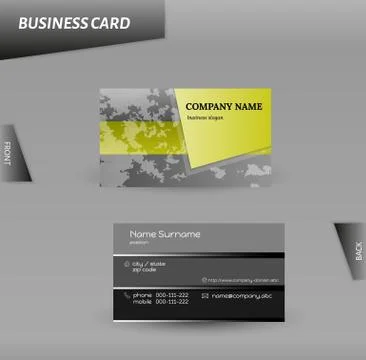 Modern design business card vector template Stock Illustration