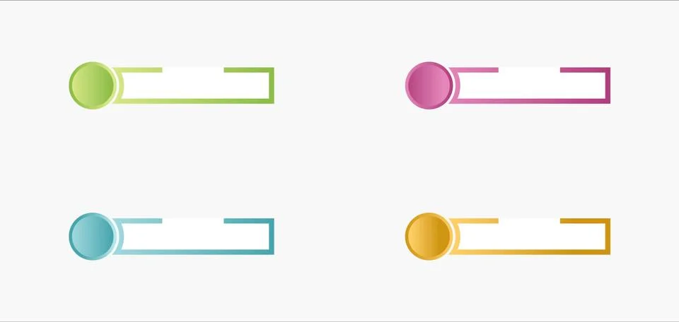 Modern Design button Template. Stock Illustration